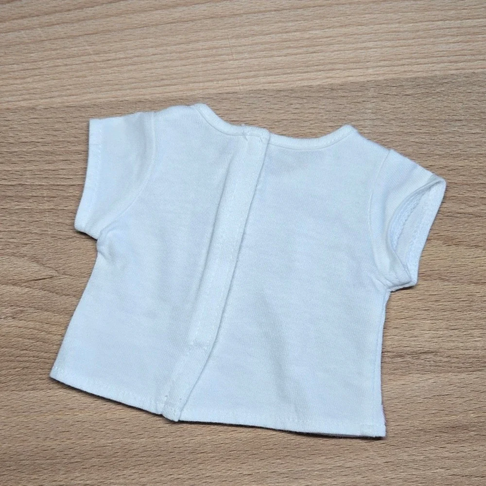 American Girl Doll White Graphic Tee Dog Express Your Style Short Sleeve Shirt